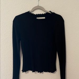 impeccable pig ruffle top